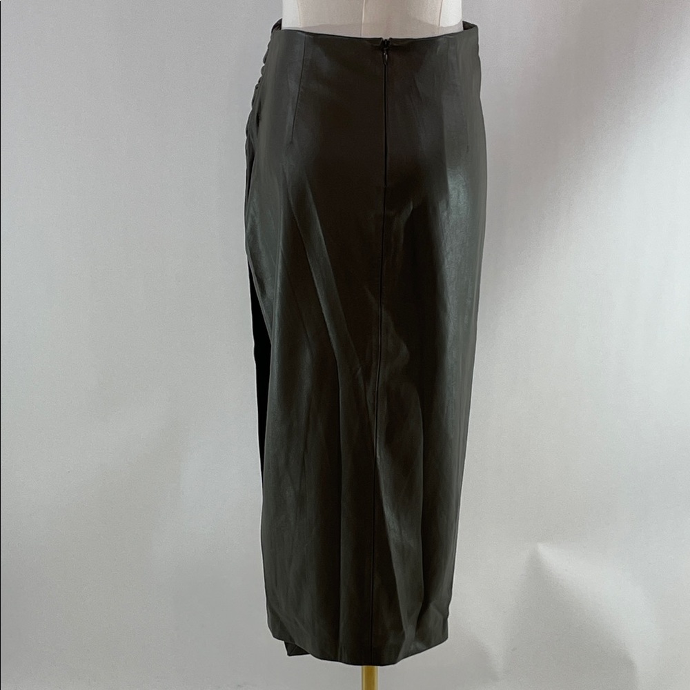 Jason Wu x RTR Green Leather Pencil Skirt, 2 - Picture 5 of 10